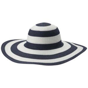 Columbia Womens Desert Ridge Navy Stripe Sun Hat - Small/Medium